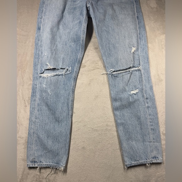 Agolde Jamie High Rise Tapered Intentionally Distressed 100% Cotton Jeans 27 - Picture 5 of 16